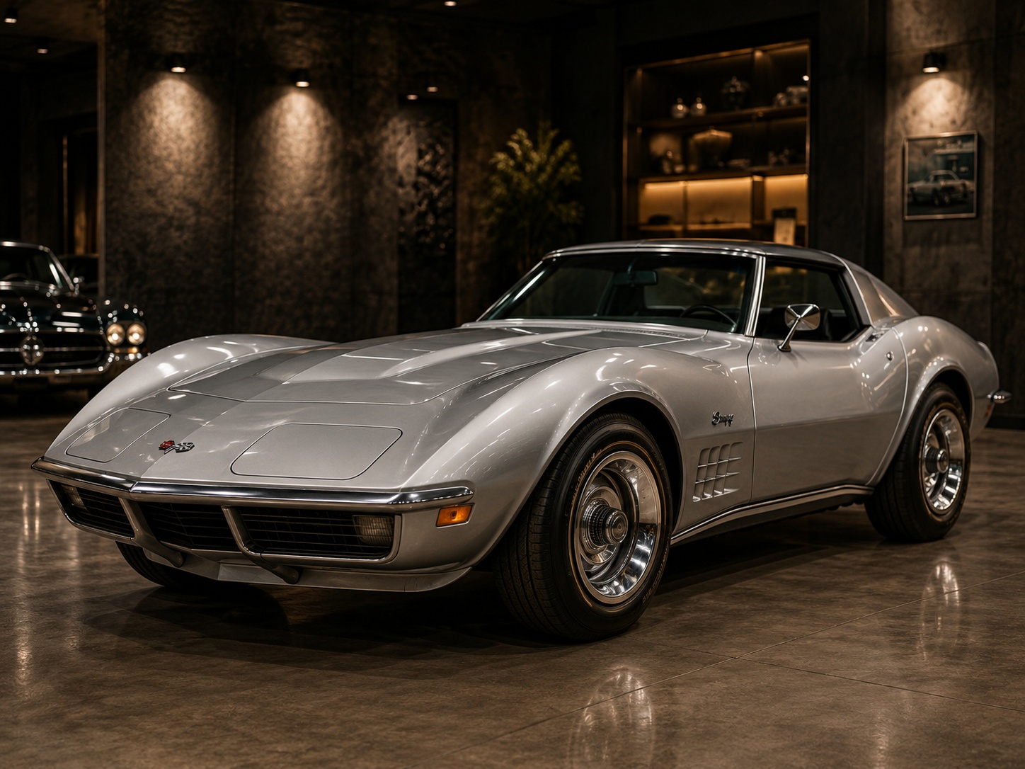 Corvette C3 in Silber